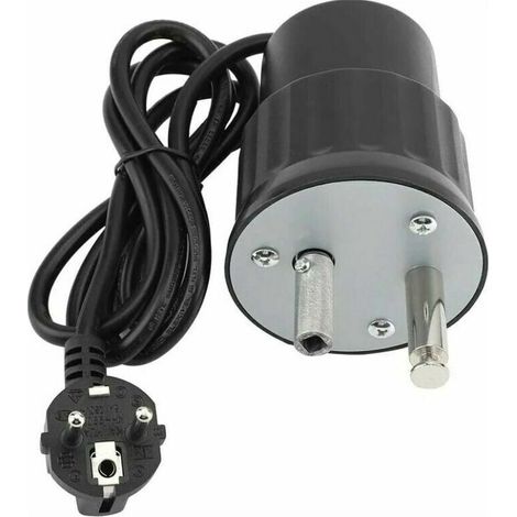 Moteur Tourne Broche de Barbecue Moteur Eléctrique Camping en Aluminium Kit Rtissoire Barbecue Charge Nominale 0-24kg(EU Plug) (1/4)