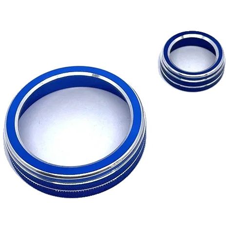 Manopola di regolazione dei supporti, struttura in metallo, facile installazione, blu (1/2)