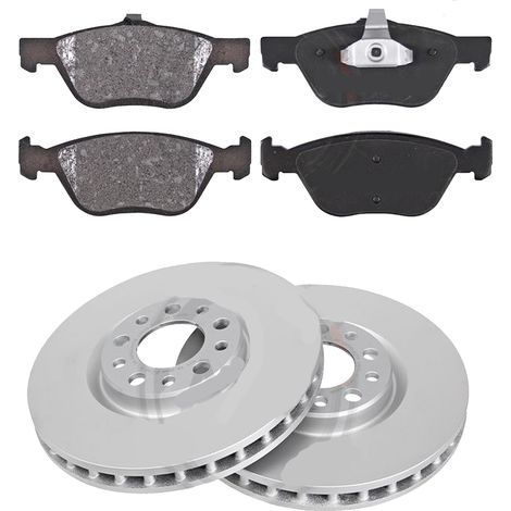 KIT FRENI ANTERIORI compatibile con Alfa Romeo GT - DISCHI + PASTIGLIE OEM: FDB1299,FDB1052 / DDF156 /SOSTITUZIONE DIRETTA/BASSA POLVERE/SILENZIOSO (1/5)
