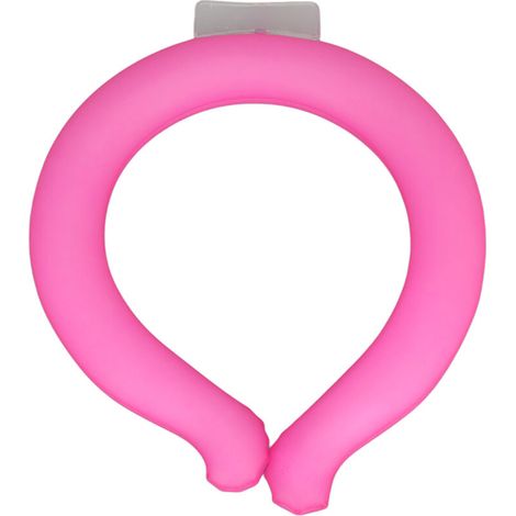 Tubulaire Rafraîchissant pour le Cou - Écharpe de Refroidissement Réutilisable, Taille S Rose, Idéal pour Bureau en Été