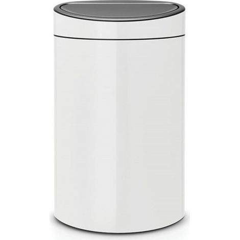 Poubelle 40 L Blanche - Touch Bin - Brabantia (1/3)