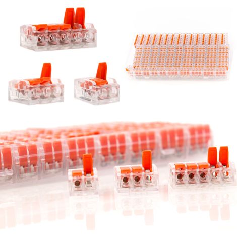Set di Connettori Rapidi 75 Pezzi con Scatola in Plastica – Versatilità e Durata  250V, 32A, 0.14-4mm²  Uso Universale