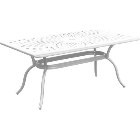 Tavolo rettangolare Elizabeth bianco cm 170x95x74h