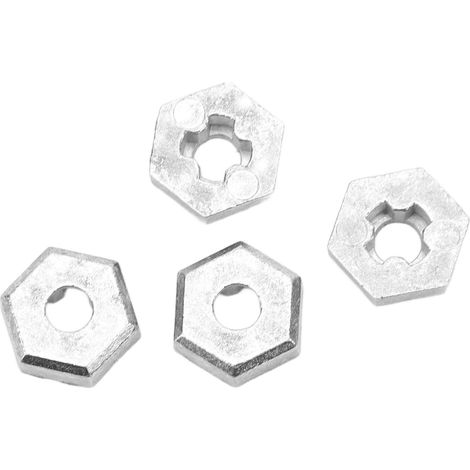 Sechskantadapter aus silberfarbener Zinklegierung im Maßstab 1:16 für SCY RC-Cars 16101, 16102, 16103 und 16201 (1/4)