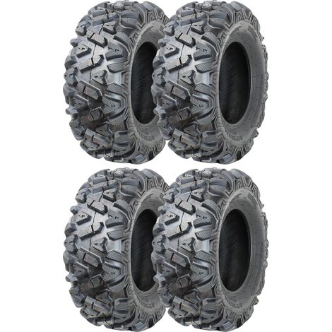 Juego de neum谩ticos 26x9-14 y 26x11-14 para quad, ATV, buggy, UTV, 6 pares, delanteros y traseros, resistentes. (1/5)