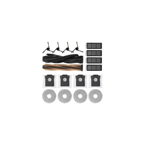Lot de 17 Accessoires pour dreame X50 Ultra Complete/X50 Ultra/L50 Pro Ultra/X50 Master, 1 Brosse Principale, 4 Filtres,4 Tampons,4 Brosses Latérales, 4 Sacs à Poussière,Pièces de Rechange (1/4)