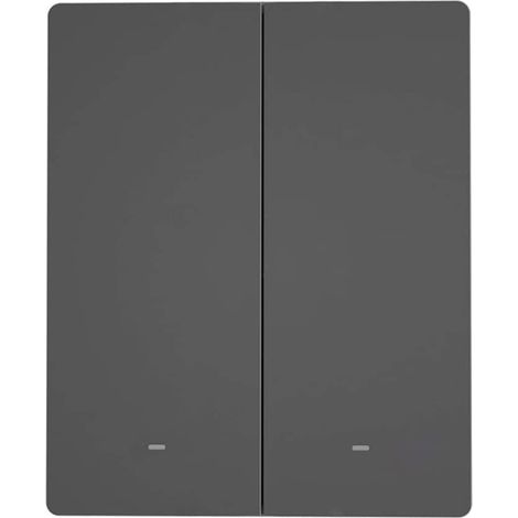 Interrupteur mural intelligent WiFi SONOFF M5-2C-80 (2 canaux, montage sur cadre, graphite)