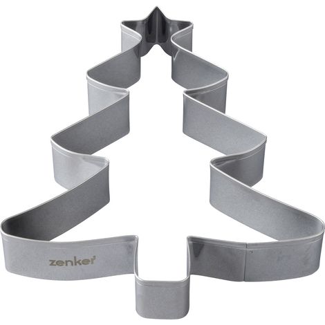 Zenker Ausstecher XXL Tannenbaum 16,8 x 13,8 x 2,6 cm Ausstechform Plätzchenform