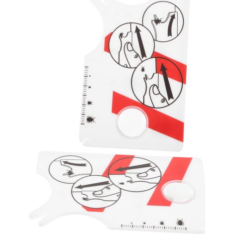 Pet Magnifying Card, Capture, 2 Pieces, White Plastic (1/5)