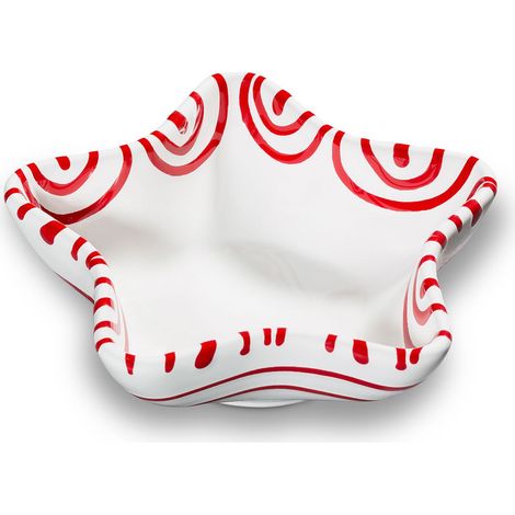 Gmundner Keramik Rotgeflammt, Sternschale (L: 14cm)