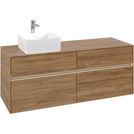 V&B Waschtischunterschrank Collaro 140x54,8x50cm, WT l, LED 10W, Kan Oa (1/3)