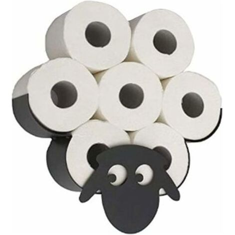 Animal toilet paper holder, cute animal toilet paper holder, wall-mounted toilet paper holder for the bedroom, kitchen and bathroom accessories, sheep (1/5)