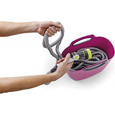 Cesta c/15m manguera exten+ acc. aquapop 15 fucsia HOZELOCK (1/5)