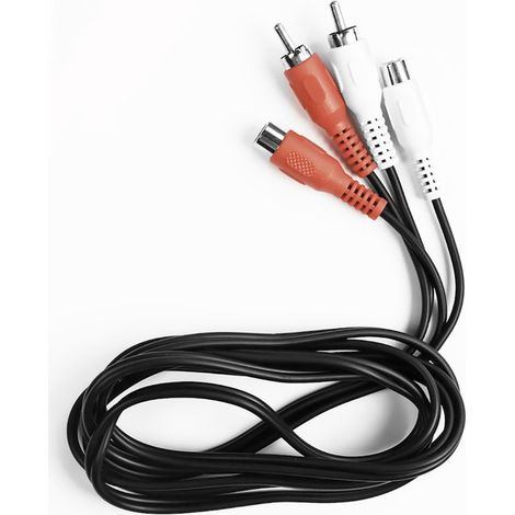 Ekon ECA2RCA18MF câble audio 1,8 m 2 x RCA Noir