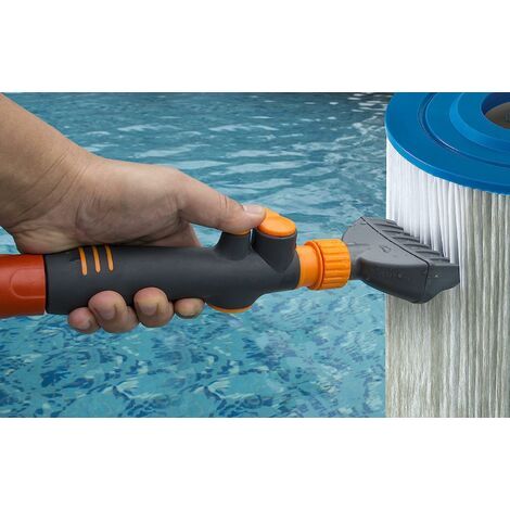 Brosse de nettoyage pour piscine, pour les parois, le fond, les marches et les carreaux, utilisation manuelle dans les spas, les lacs, les fontaines et les baignoires-AquaForge (1/5)