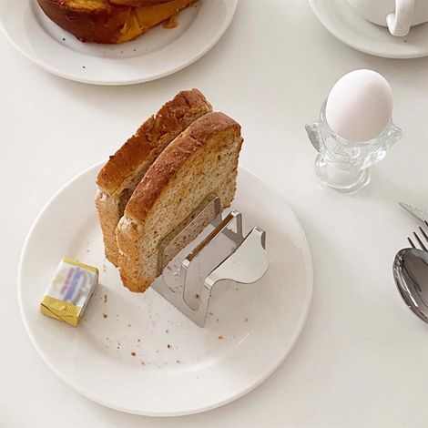 Rack À Pain - En Acier Inoxydable - Avec Poignée - Pour Cuisine Salle À Manger Ou Intérieur - 1 Pièce (1/5)