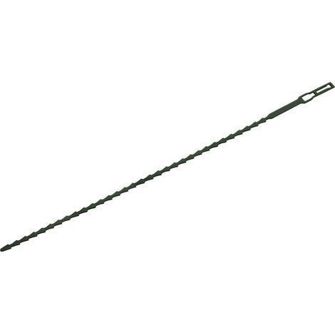 Ataduras reutilizables y ajustables, color verde, 33,5 cm, blíster 12 uds