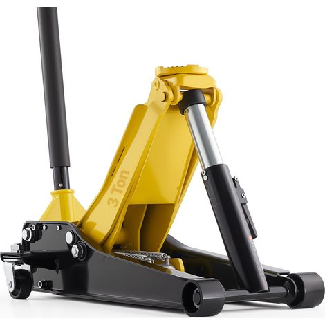 Cric Hydraulique de Manœuvre 3 T, Cric Rouleur Gamme de Levage 75-500 mm, Assistant pour Entretien Voitures VUS Camions Pick-ups Atelier Domicile, avec Pompe à Levage Rapide à Double Piston (1/5)
