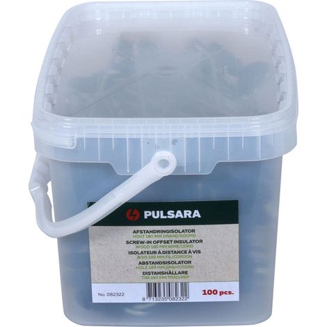 Isolatore distanziato 15 pezzi: Isolatore distanziato 18 cm a vite XDI per pali in legno, filo e corda 15 o 100 pezzi