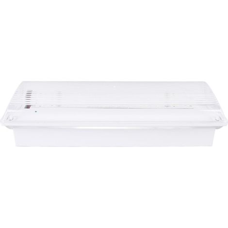 Lumière de Sortie de Secours, Matériau ABS, Panneau de Sortie LED à Double Tête pour supermarché d'hôtel avec Batterie de Secours de 3 Heures