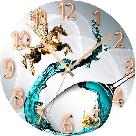 Horloge Décorative Murale à Quartz Silencieuse - Style Créatif - pour Salon ou Chambre - Installation Facile