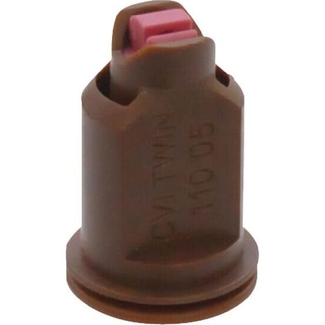Tobera anti-deriva venturi doble chorro plano CVI TWIN 110掳 05 marr贸n cer谩mica Albuz ALBUZ CVITWIN11005