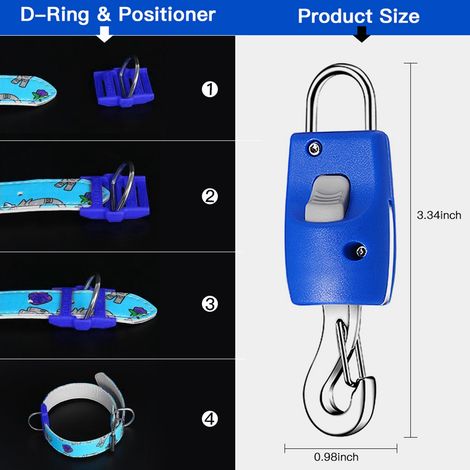 Collier en acier inoxydable pour chiot, chien et chat, corde de plomb, connecteur de laisse, boucle, fournitures pour animaux de compagnie, bleu, 1 pièce