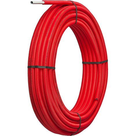 Fränkische Tubo multistrato alpex F50 PROFI 16x2 - 24/19 rosso - 50 m bianco nella guaina protettiva, 83616200