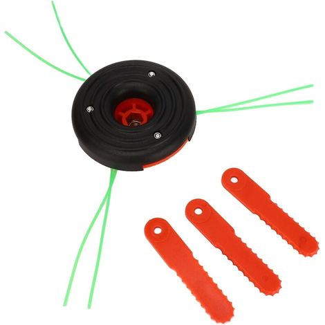 3-Klingen-Schneidkopf aus Kunststoff für Freischneider, vibrationsarm, M10x1,25 Innengewinde, ideal zum Jäten. (1/5)