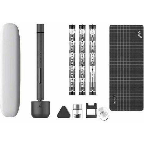 Tournevis Électrique - 64-en-1 Avec Embouts S2 - 200 Tr/Min - Batterie Lithium 10400 mAh - Éclairage LED - Pour Réparation Téléphone Appareil Photo Ordinateur - 1 Pièce