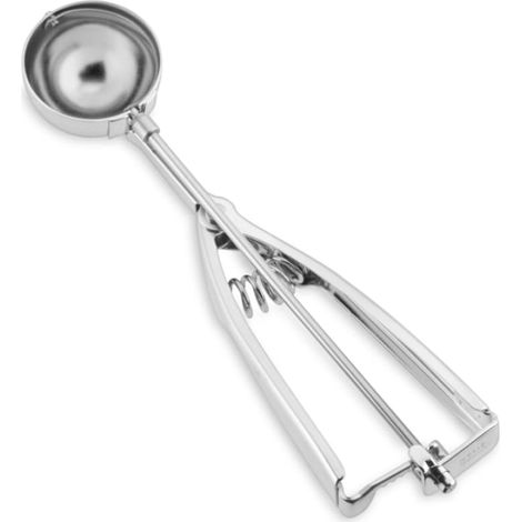 Piazza Cucchiaio Gelato Professionale Acciaio Inox con Porzionatore di Diametro 4,7 cm - Cucchiaini Gelati e Dolci, Utensili da Cucina con Design Studiato per Coppette e Coni Perfetti - Made in Italy (1/5)