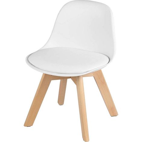 WOLTU Sedia Bambini Sediolina da Tavolo Poltroncina Bimbi Piccola per Cameretta Bianco