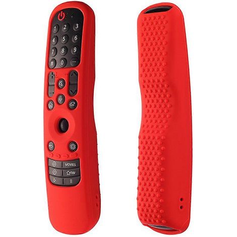 Housse de télécommande TV connectée en silicone antichoc pour AN-MR21 MR22, rouge (1/5)