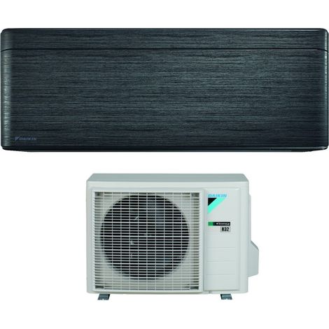 Climatizzatore Condizionatore Daikin Bluevolution Inverter serie STYLISH REAL BLACKWOOD 18000 Btu FTXA50BT R-32 Wi-Fi Integrato classe A++ Colore Legno Nero - Garanzia Italiana (1/5)