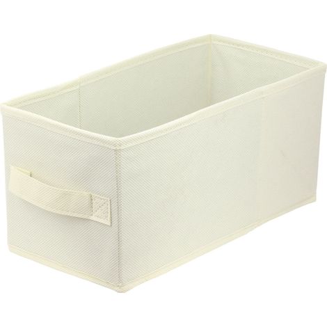 Storage Box faltbare Aufbewahrung Boxen 15 x 31 x 15 cm cremig 1 stück (1/5)