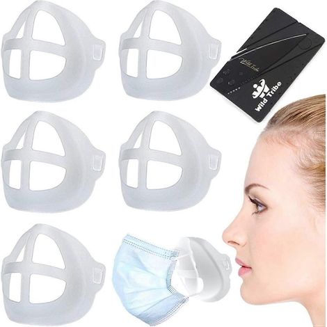 Lot de 5 supports internes 3D en plastique pour protège-rouge à lèvres Mas.k Cool, support pour le nez (1/5)