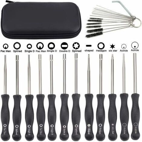 Tournevis reglage carburateur Lot de 12 outils de réglage carburateur avec scredrivers acircle pour petit moteur 2 temps pour Husqvarna pour tronçonneuse tronconneuse husqvarna (1/5)