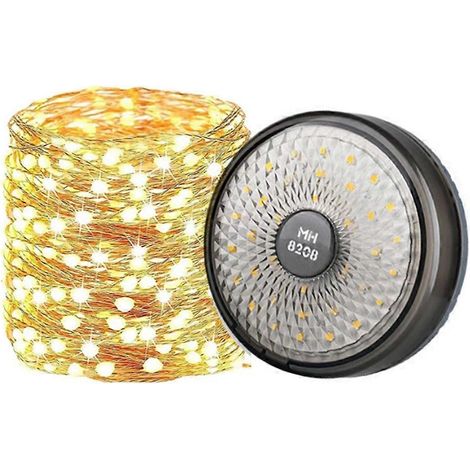 Guirlande lumineuse LED, lanterne de camping rechargeable USB 2 en 1, lampe d'extérieur portable avec 8 modes d'éclairage, lampe de camping A (1/5)