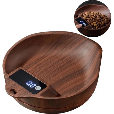 Elektronische Küchenwaage, elektronische Kaffeewaage, Lebensmittelwaage mit 1 kg Tragkraft, elektronische Kaffeewaage für Baristas und Küchen
