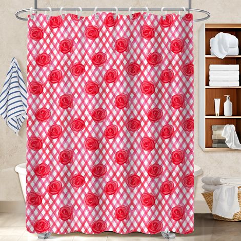Kit rideau de douche en polyester 180x180 Évasion séparation douche pour hôtel / airbnb (1/5)