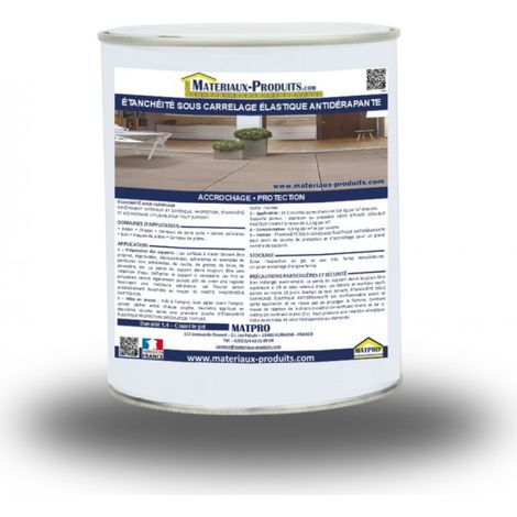 Étanchéité sous carrelage élastique antidérapante - 3 Kg Neutre - MATPRO (1/3)