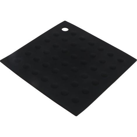 Dessous de plat en silicone, noir, antidérapant (1/5)