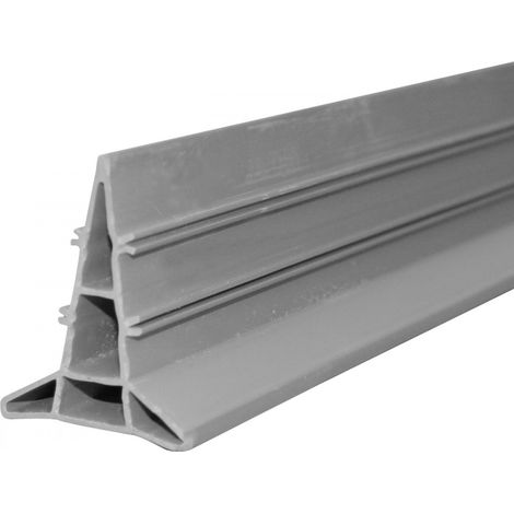 Moncoffrage – Règle joint de dilatation en PVC 40mm – Longueur 3m – Parois striées pour accroche béton – Vendu par paquet de 22 règles (1/2)