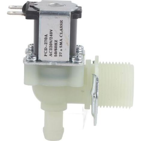 Électrovanne d'arrivée d'eau G3/4 po en plastique, normalement fermée, 220 V/240 V CA (1/5)