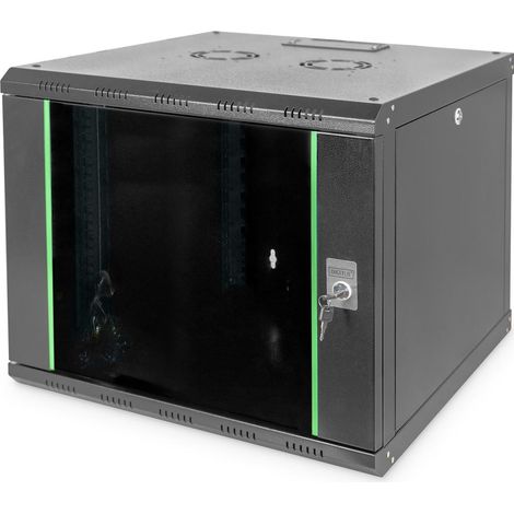 Digitus Armadio 9 Unita' Da Muro Linea Soho (A) 509 X (L) 600 X (P) 600 Mm. Colore Nero Ral9005 (1/5)