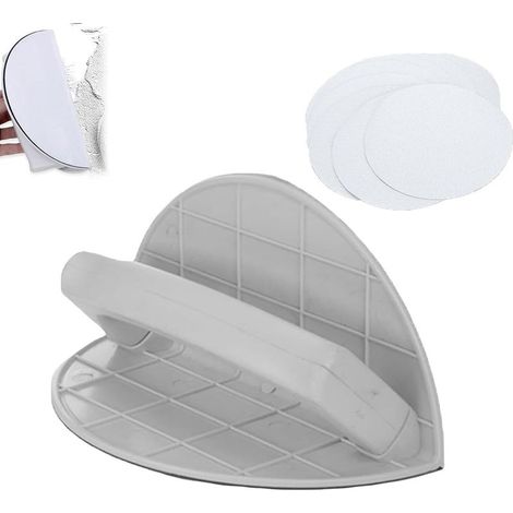 Cale à poncer angle outil de ponceuse d'angle semi circulaire multifonctionnel avec 10 disques abrasifs outil de ponçage manuel de détails portatif, parfait pour coins et surfaces planes (1/5)
