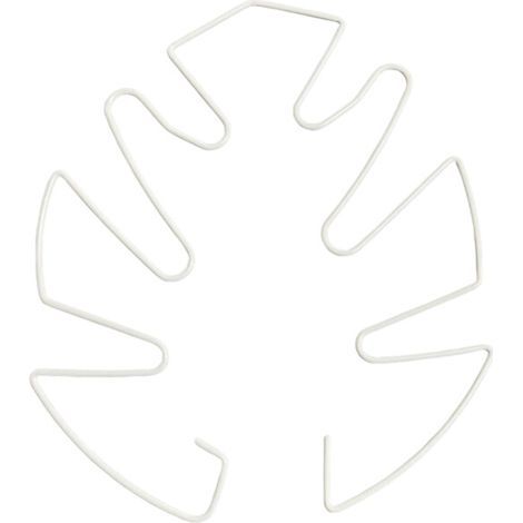 Piquet de jardin décoratif pour plante en pot, structure-S Blanc (1/2)