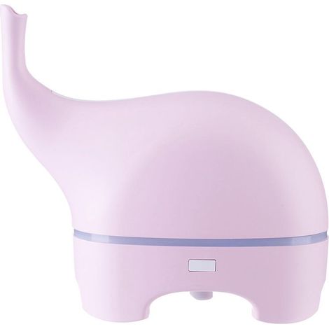 Elefanten-Diffusor für ätherische Öle, 120 ml USB-Ultraschall-Luftbefeuchter, Aromatherapie für Baby- und Kinderzimmer, 7-farbiges rosa Nachtlicht (1/5)