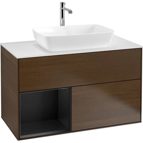 Villeroy & Boch G771PDGN Armoire sous-lavabo Finion G77 (1/2)