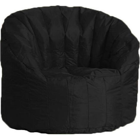 Talamo Italia Runder Polstersessel, Farbe schwarz, Maße 80 x 80 x 80 cm